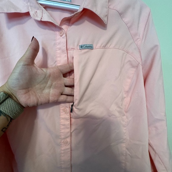 Columbia Light Pink Button-Up Shirt - Picture 3 of 6